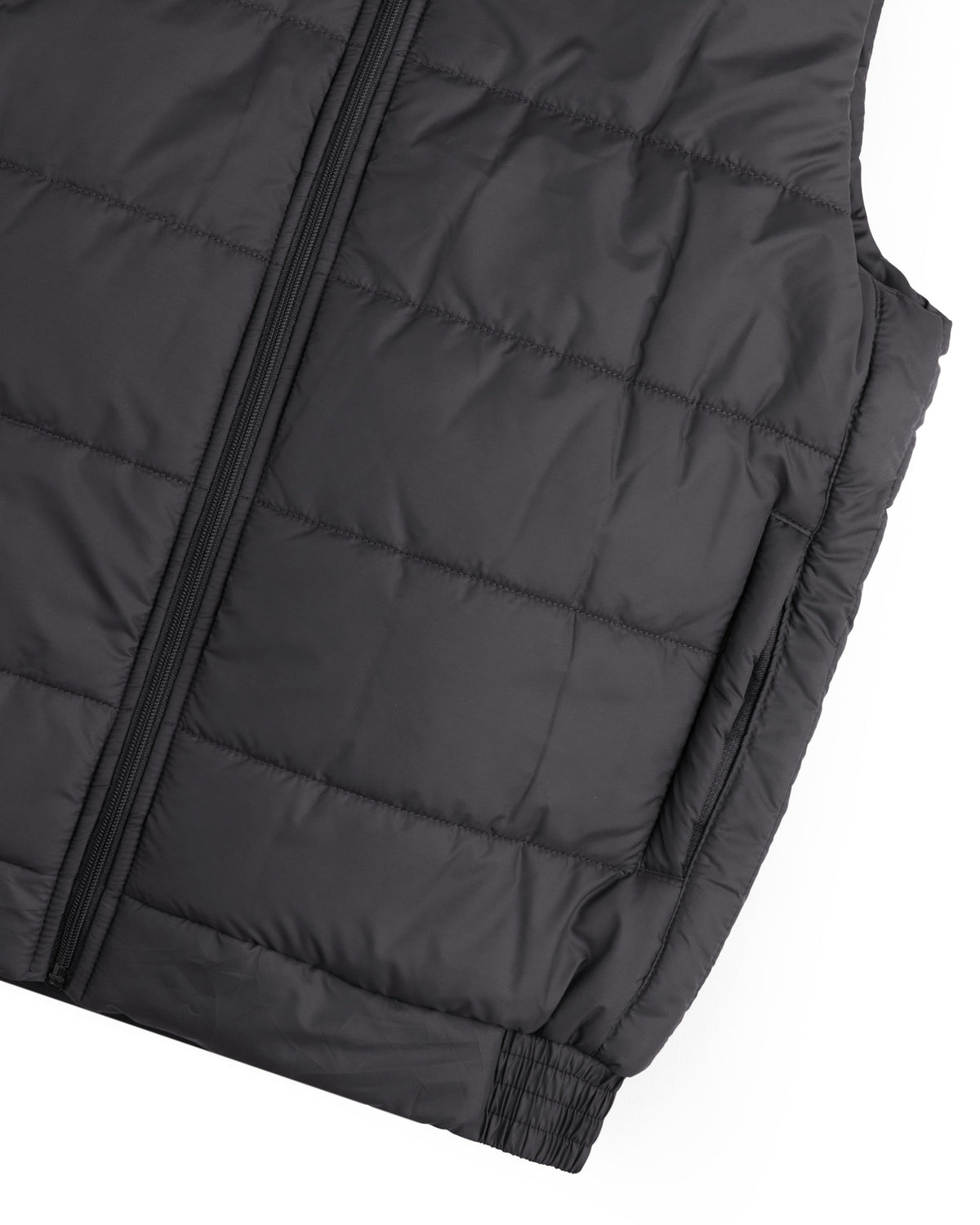 Black Sleeveless Puffer Jacket