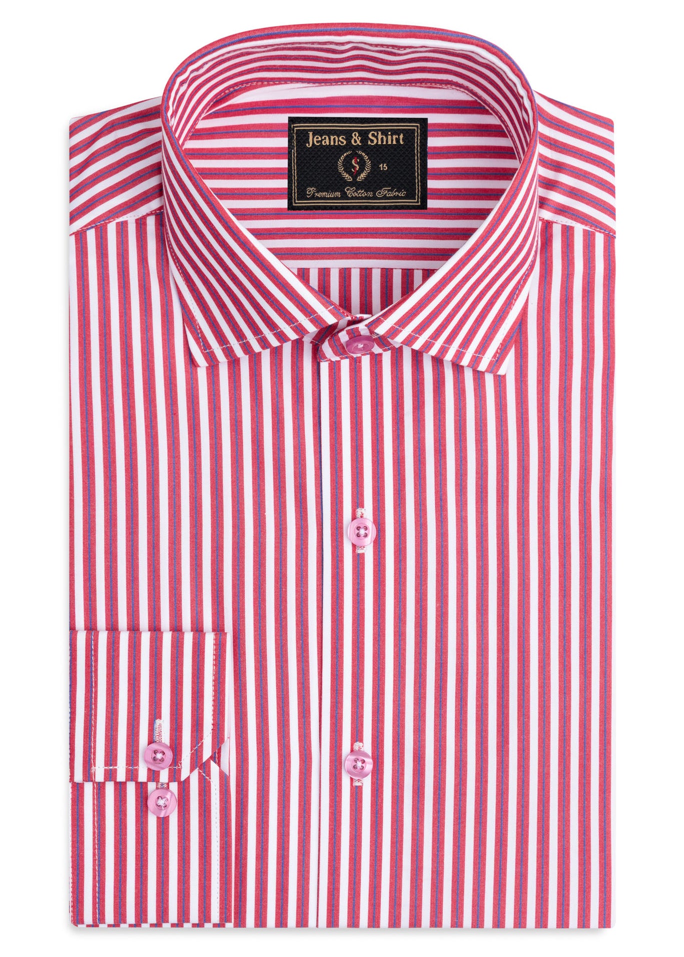Executive Red Stripe Formal Shirt