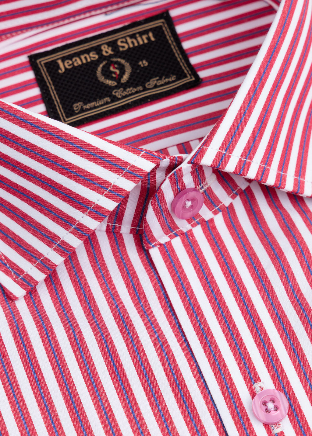 Executive Red Stripe Formal Shirt