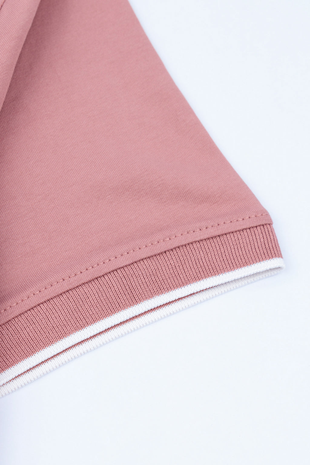 Dusty Pink Zip Polo Shirt
