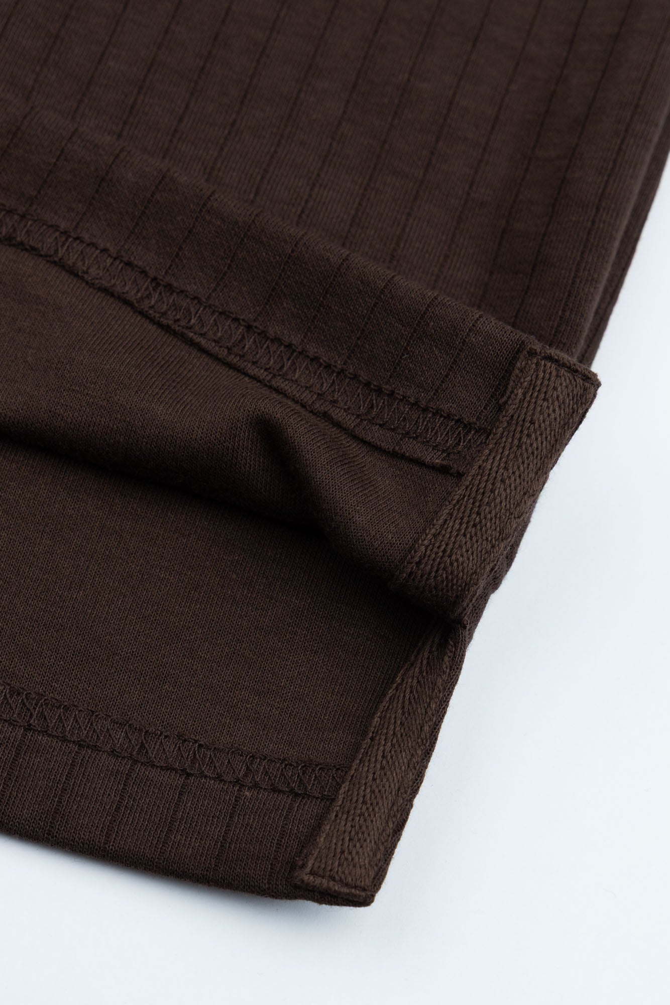 Chocolate Brown Drop Needle Polo Shirt