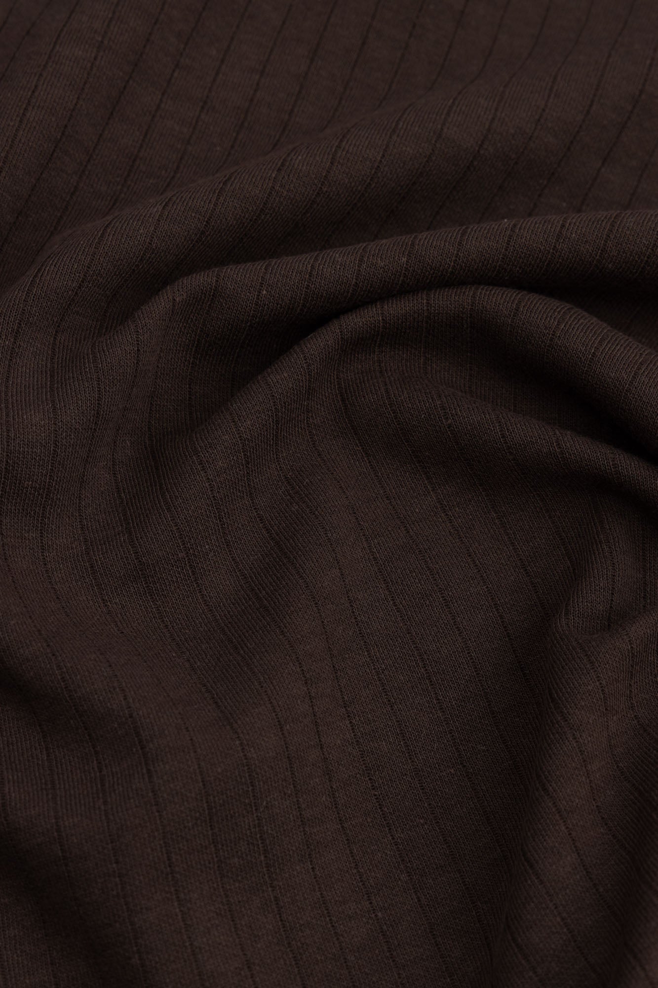 Chocolate Brown Drop Needle Polo Shirt