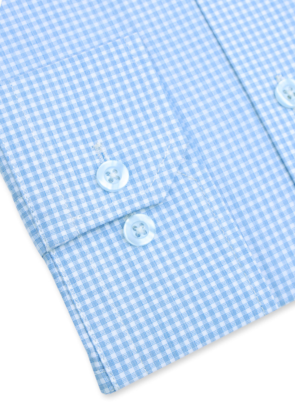 Sky Blue Micro Check Formal Shirt