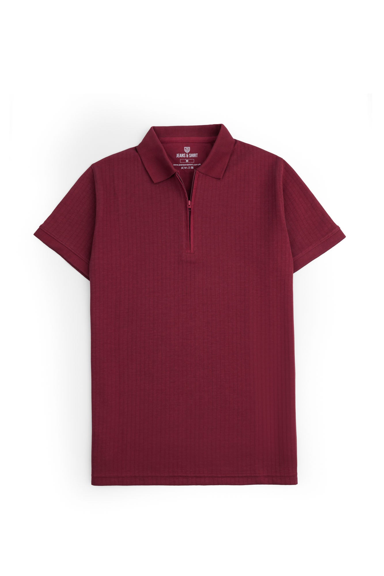 Crimson Drop Needle Polo Shirt