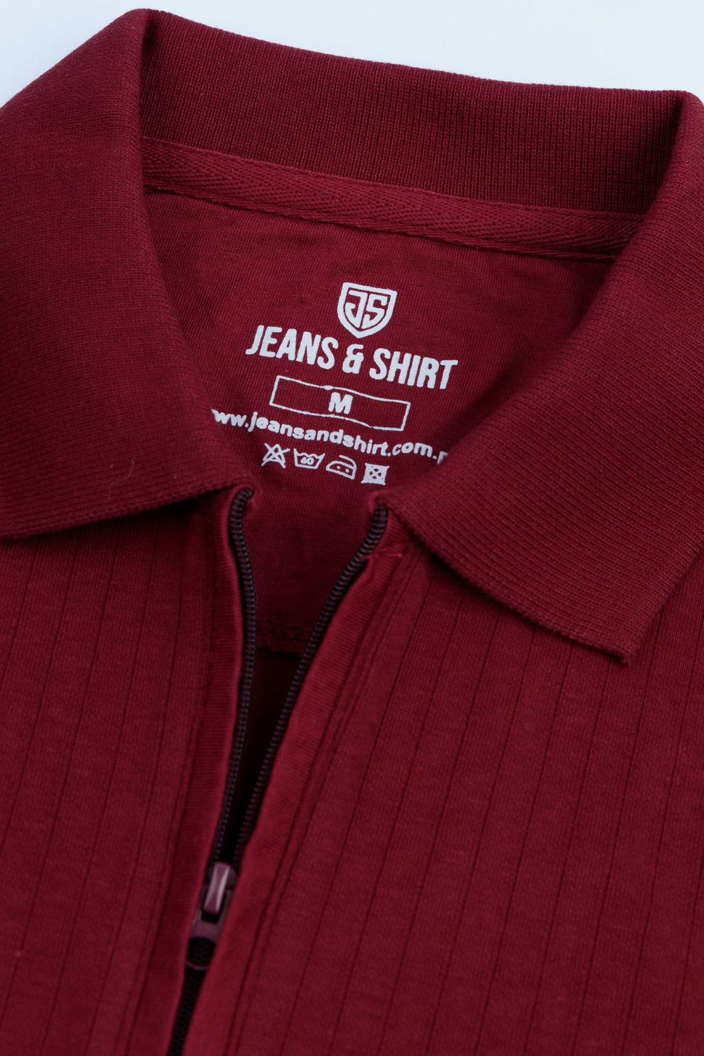 Crimson Drop Needle Polo Shirt