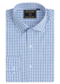 Blue Dynamic Check Formal Shirt