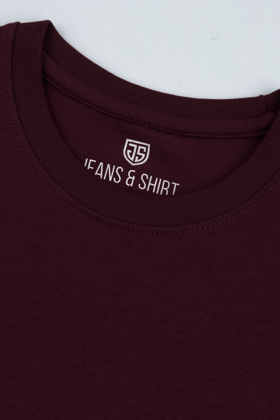 All Day Cotton Stretch T-Shirt – Burgundy