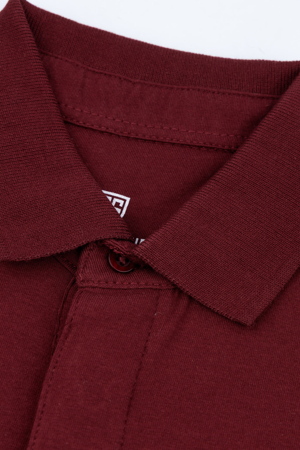 Maroon Conealed Placket Polo Shirt