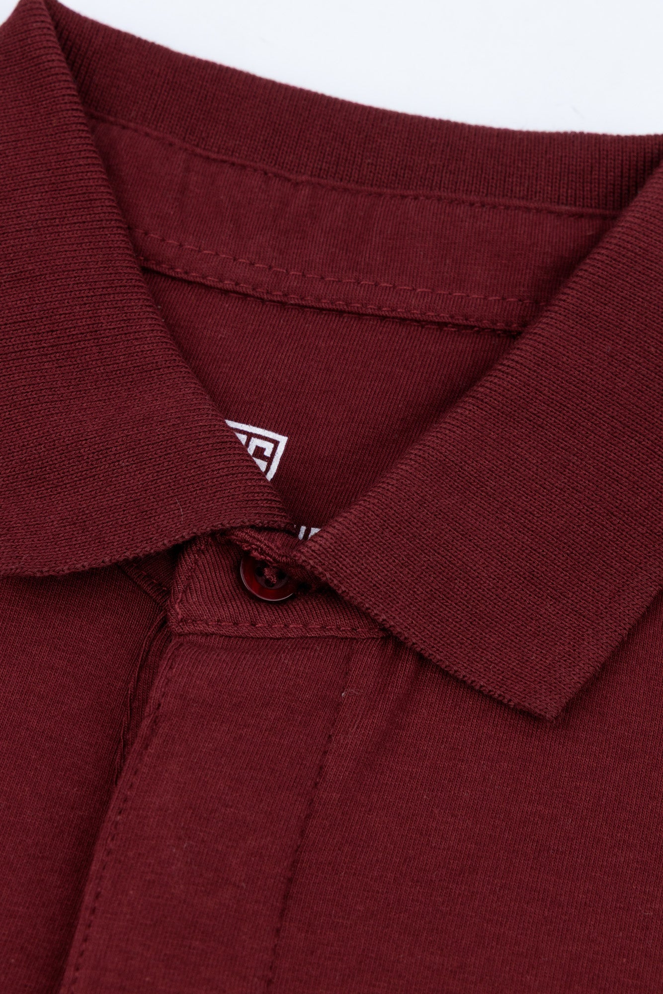 Maroon Conealed Placket Polo Shirt