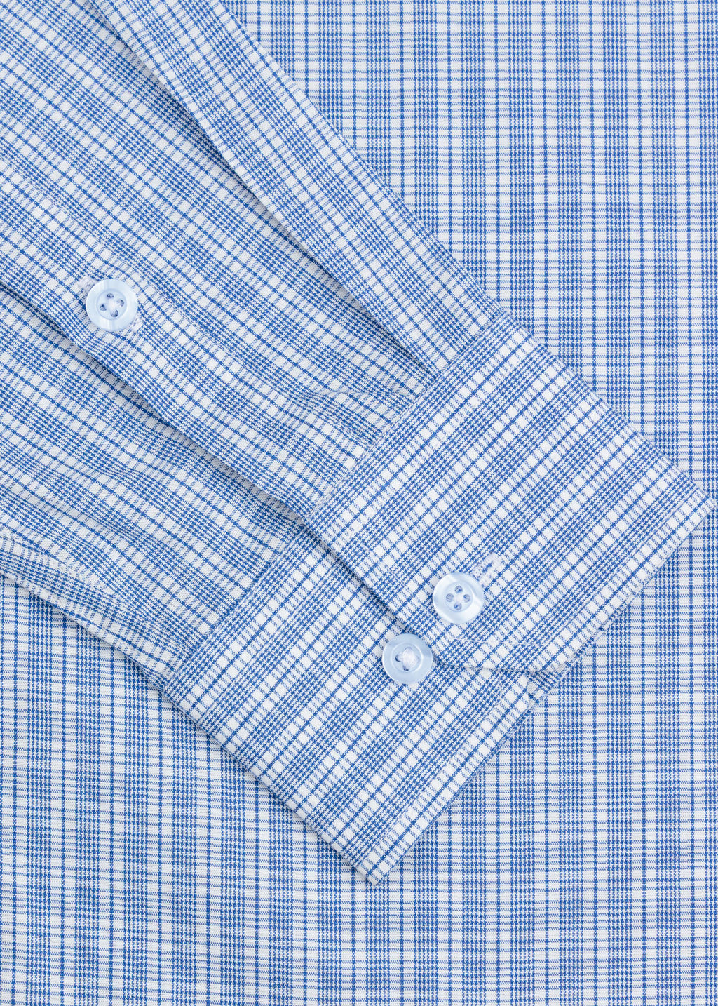 Blue Dynamic Check Formal Shirt