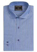 Navy Blue Pinstripe Formal Shirt