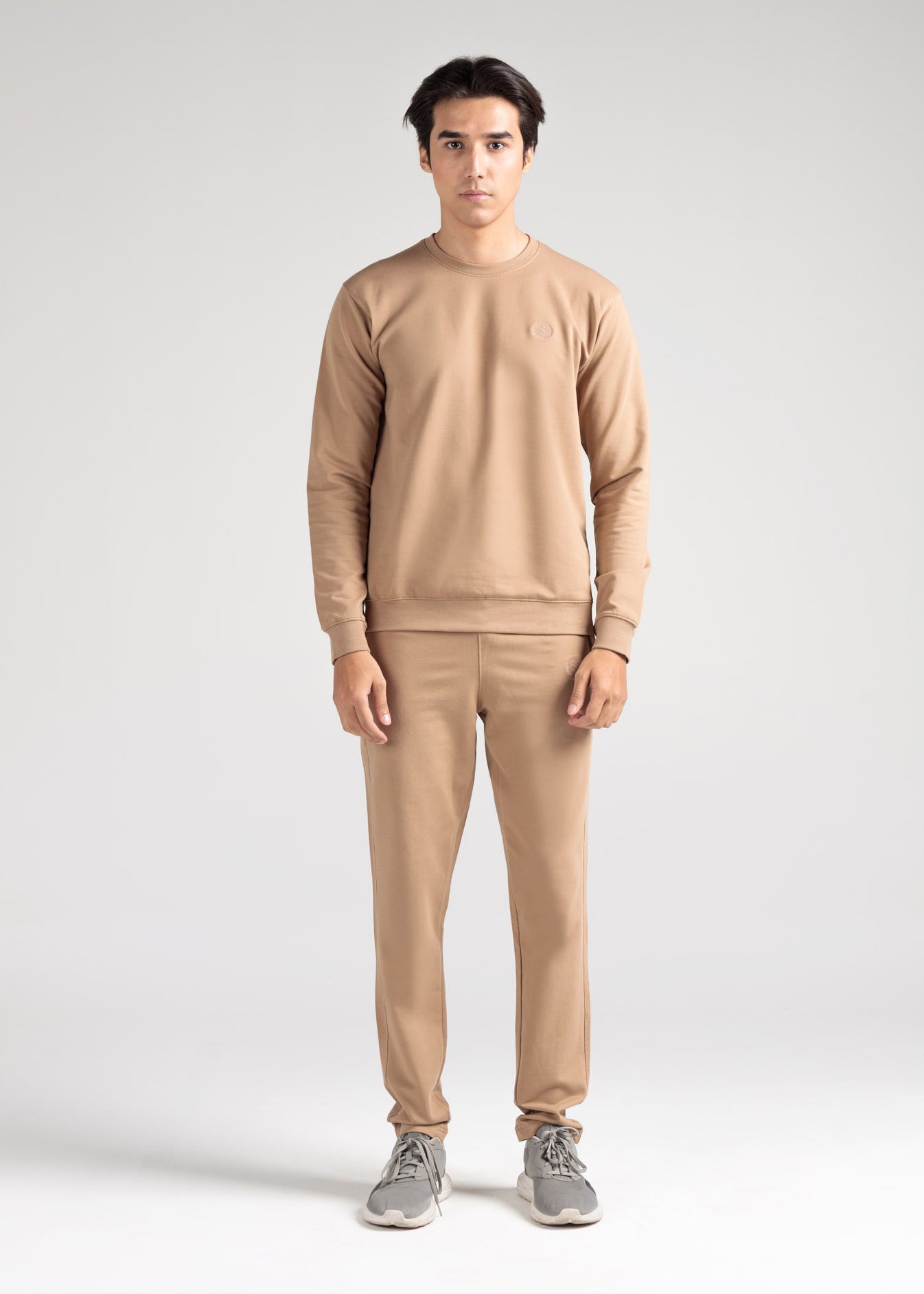 Essential Cotton Terry Co-ord Set – Warm Beige