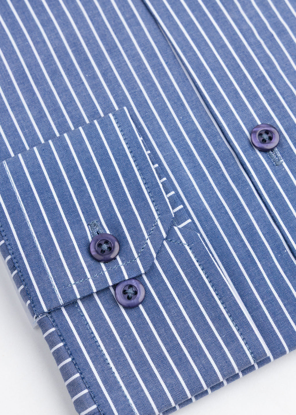 Navy Blue Pinstripe Formal Shirt
