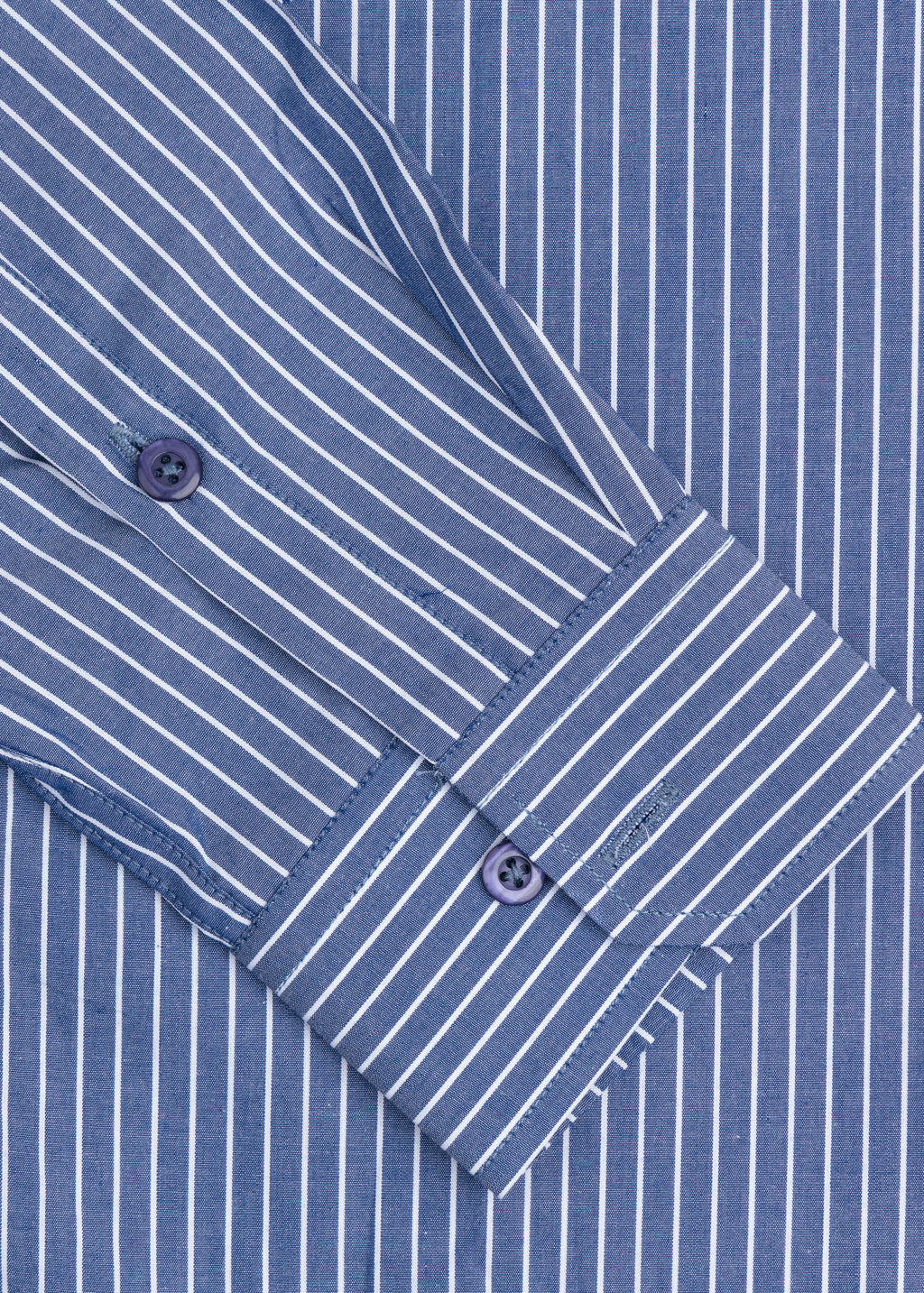 Navy Blue Pinstripe Formal Shirt