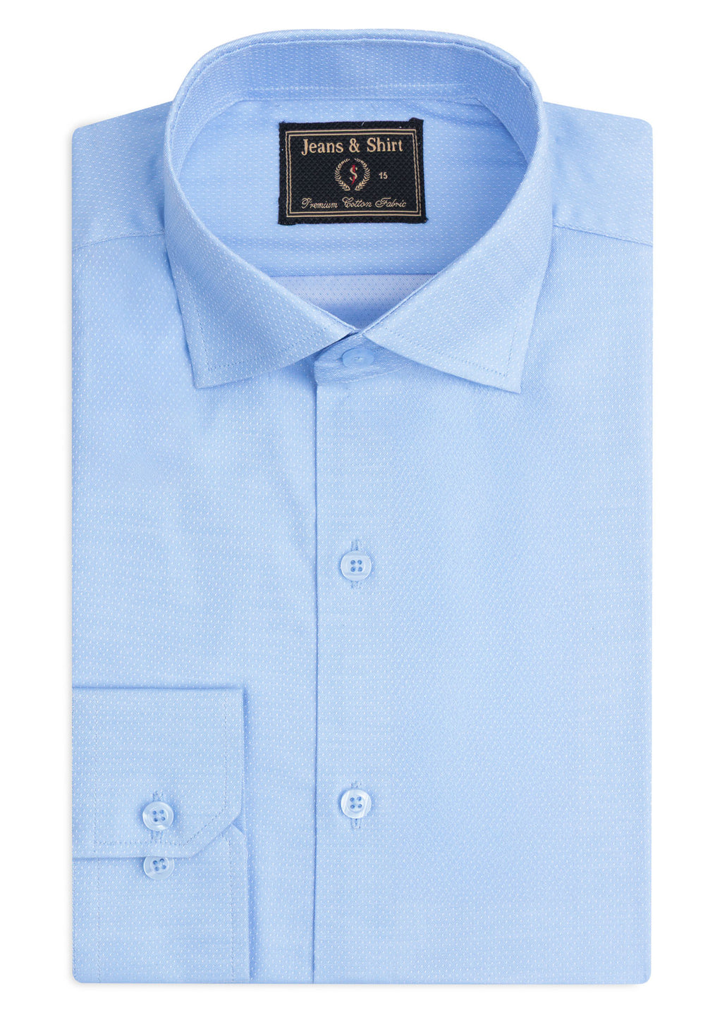 Oxford Sky Textured Formal Shirt