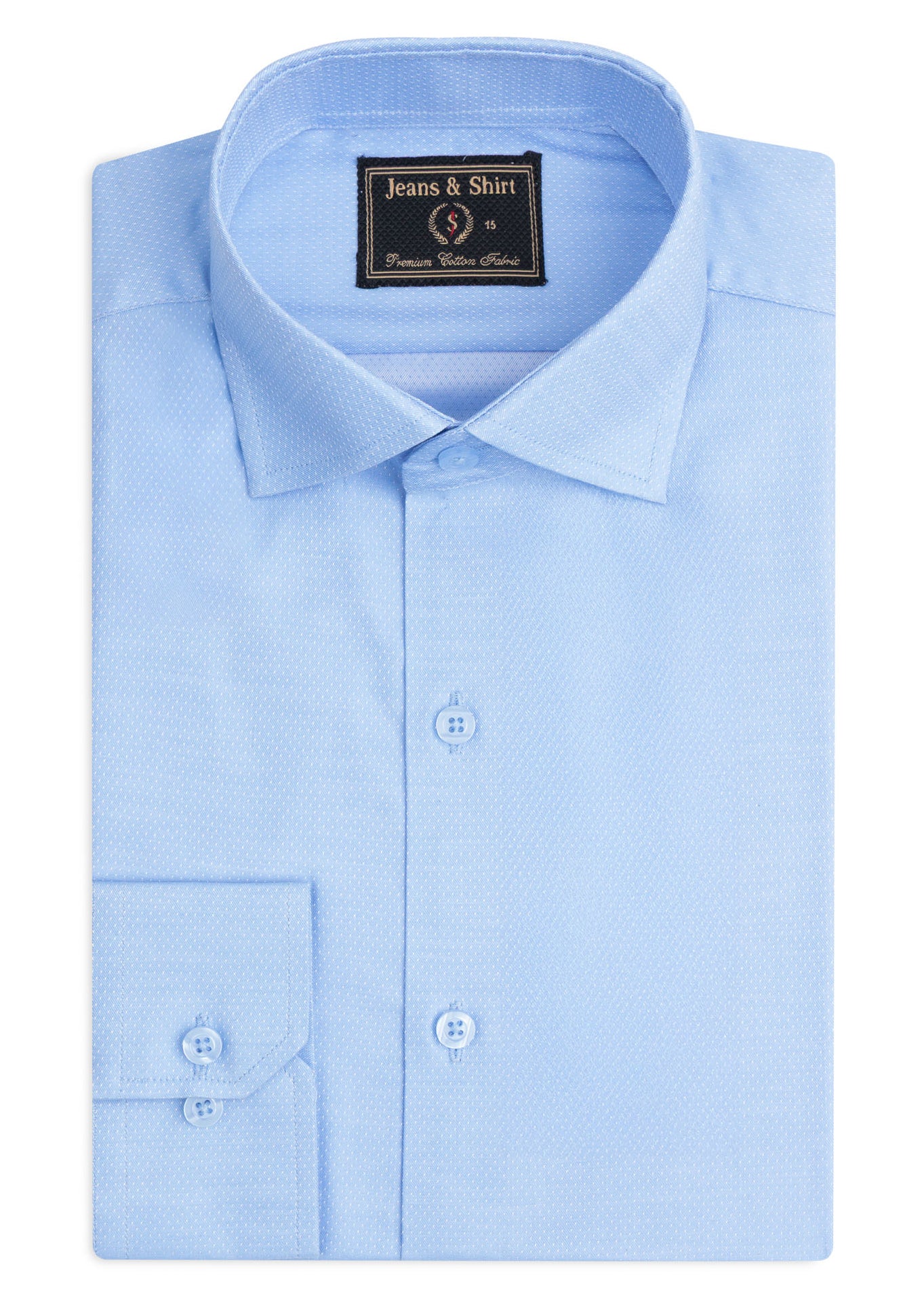 Oxford Sky Textured Formal Shirt