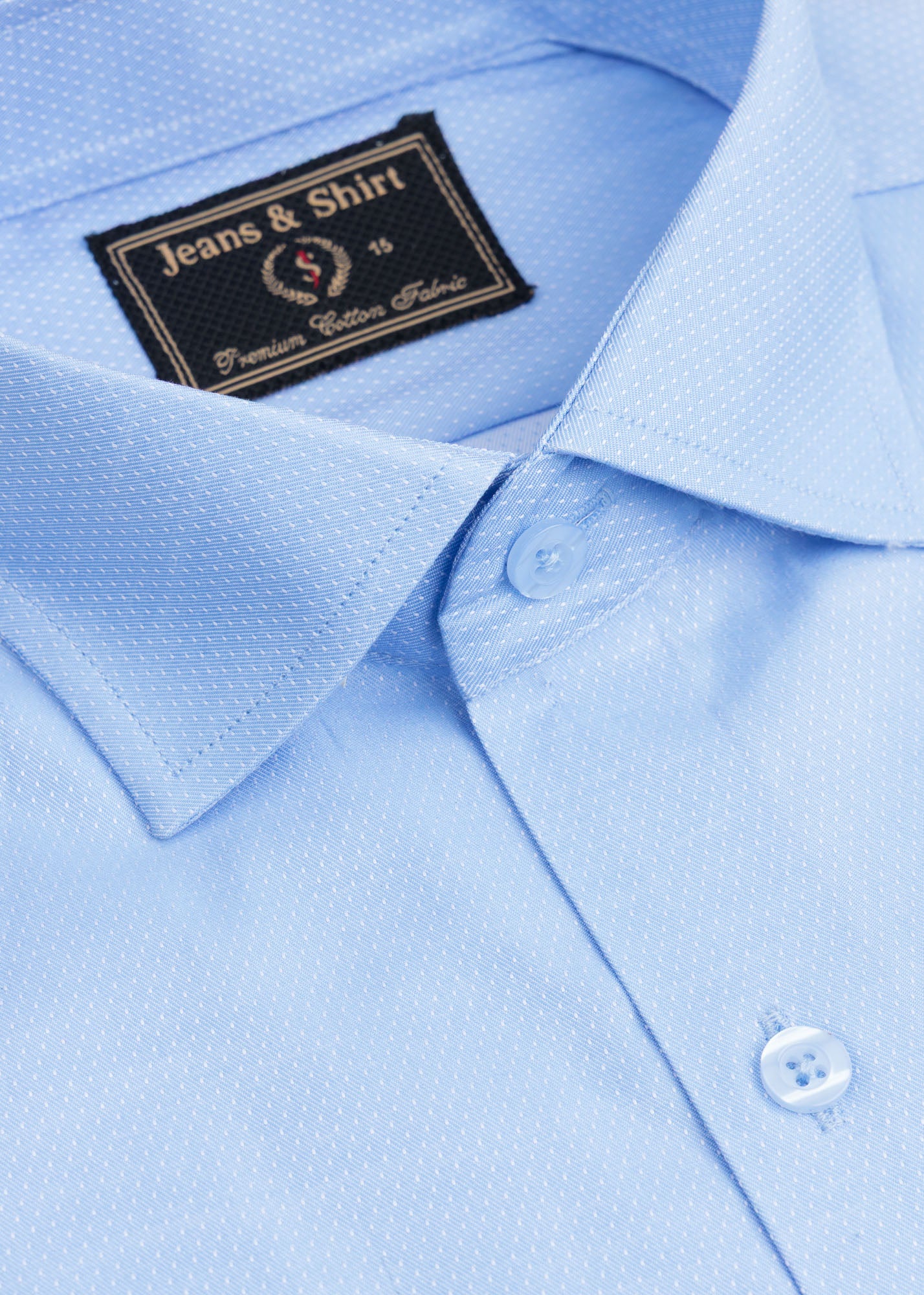 Oxford Sky Textured Formal Shirt