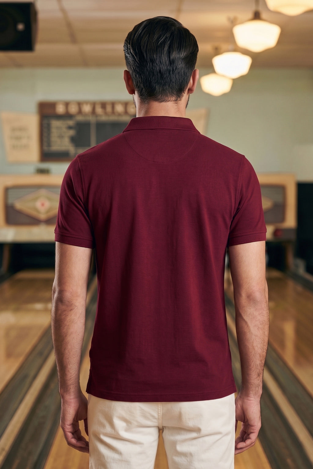 Crimson Pique Polo Shirt