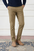 Classic Khaki Tapered Fit Cotton Pants