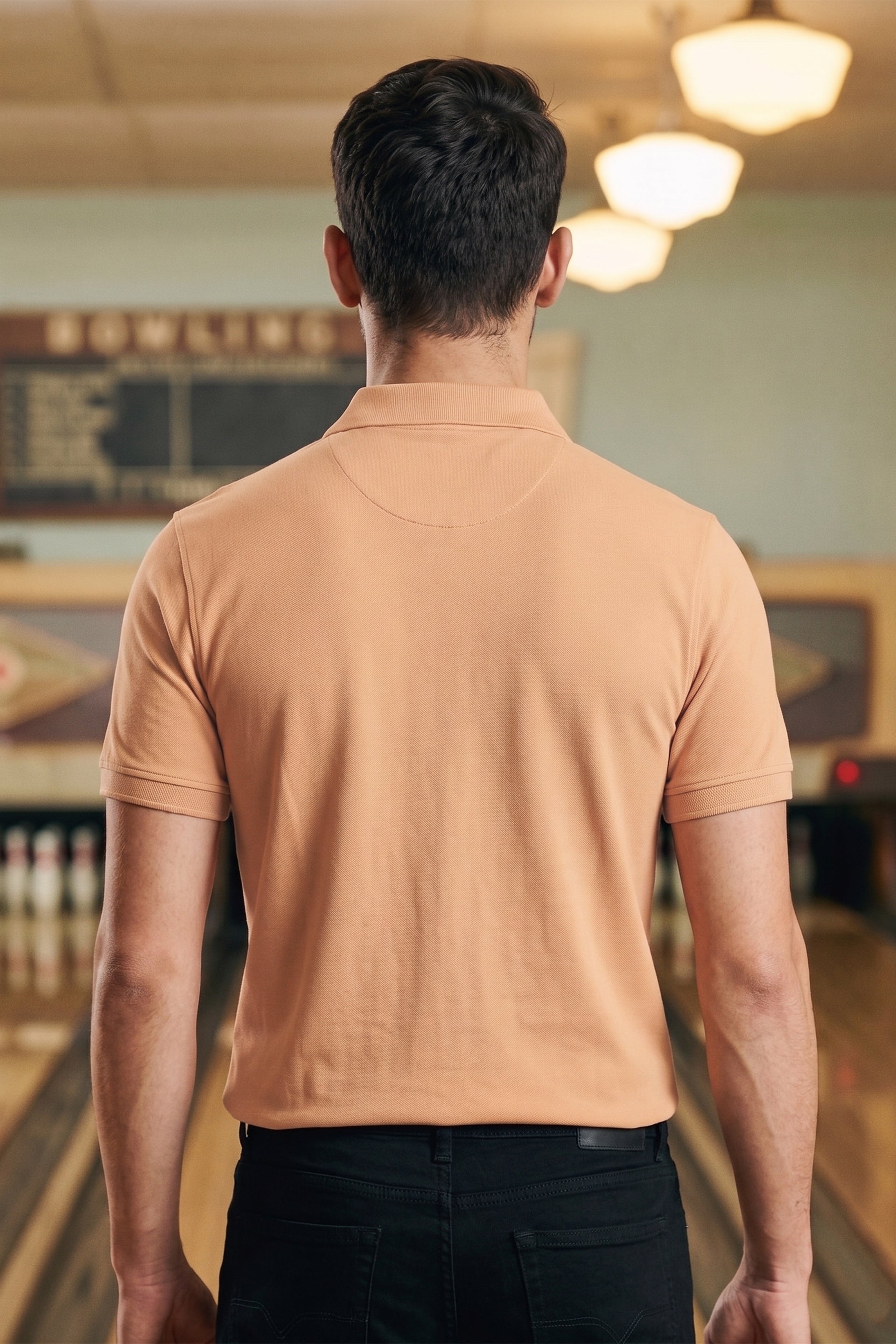 Ecru Pique Polo Shirt