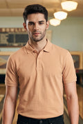 Ecru Pique Polo Shirt