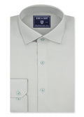 Silver Ash Grey Cotton Satin Formal Shirt