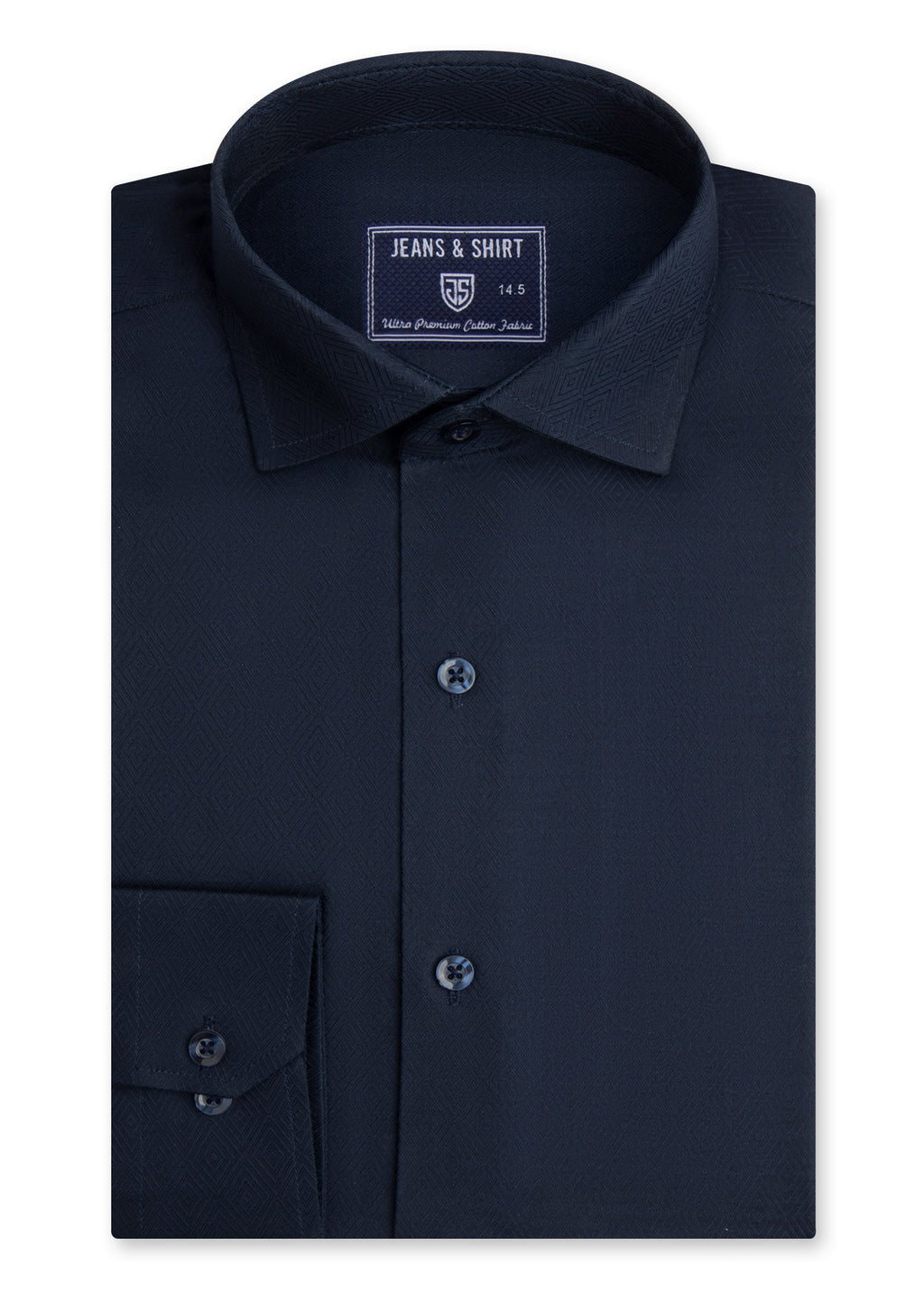 Black Distinct Textured Formal Shirt