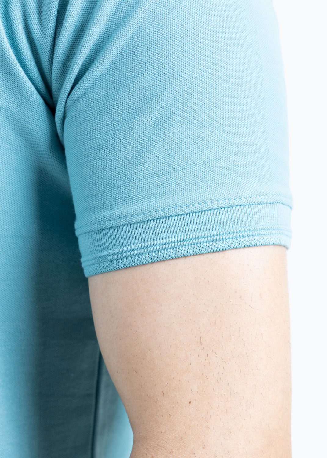 Cadet Blue Pique Polo Shirt