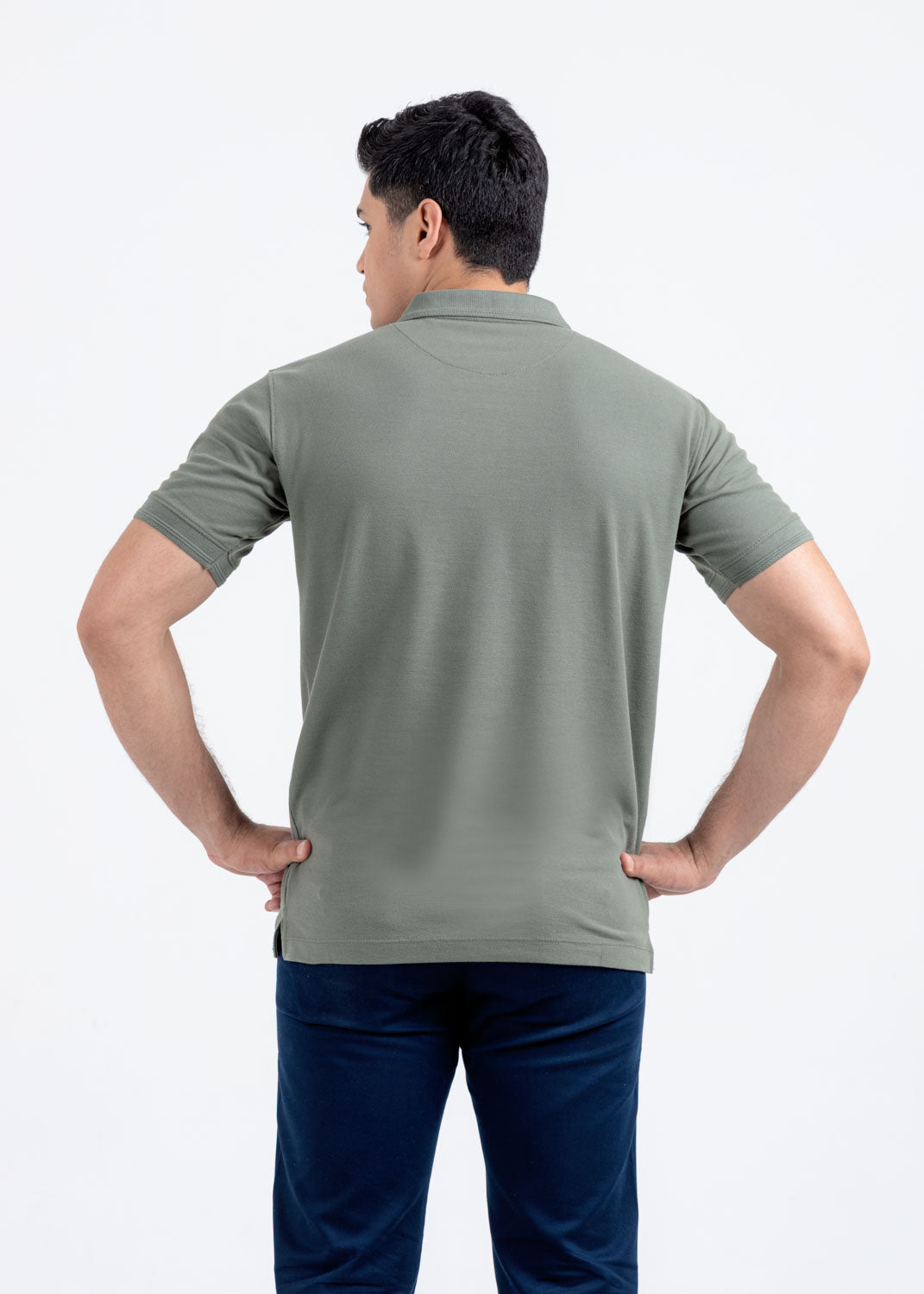 Light Sage Pique Polo Shirt