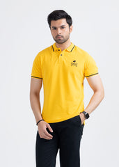 Brilliant Yellow Pique Polo Shirt