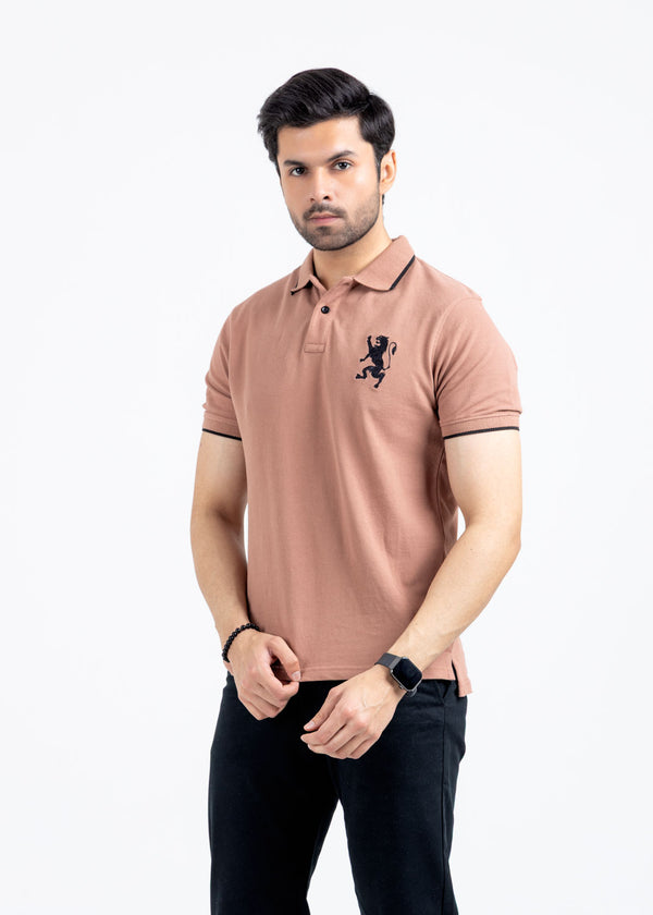 Sandstone Pique Polo Shirt