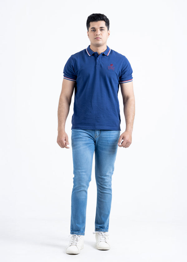 True Blue Pique Polo Shirt