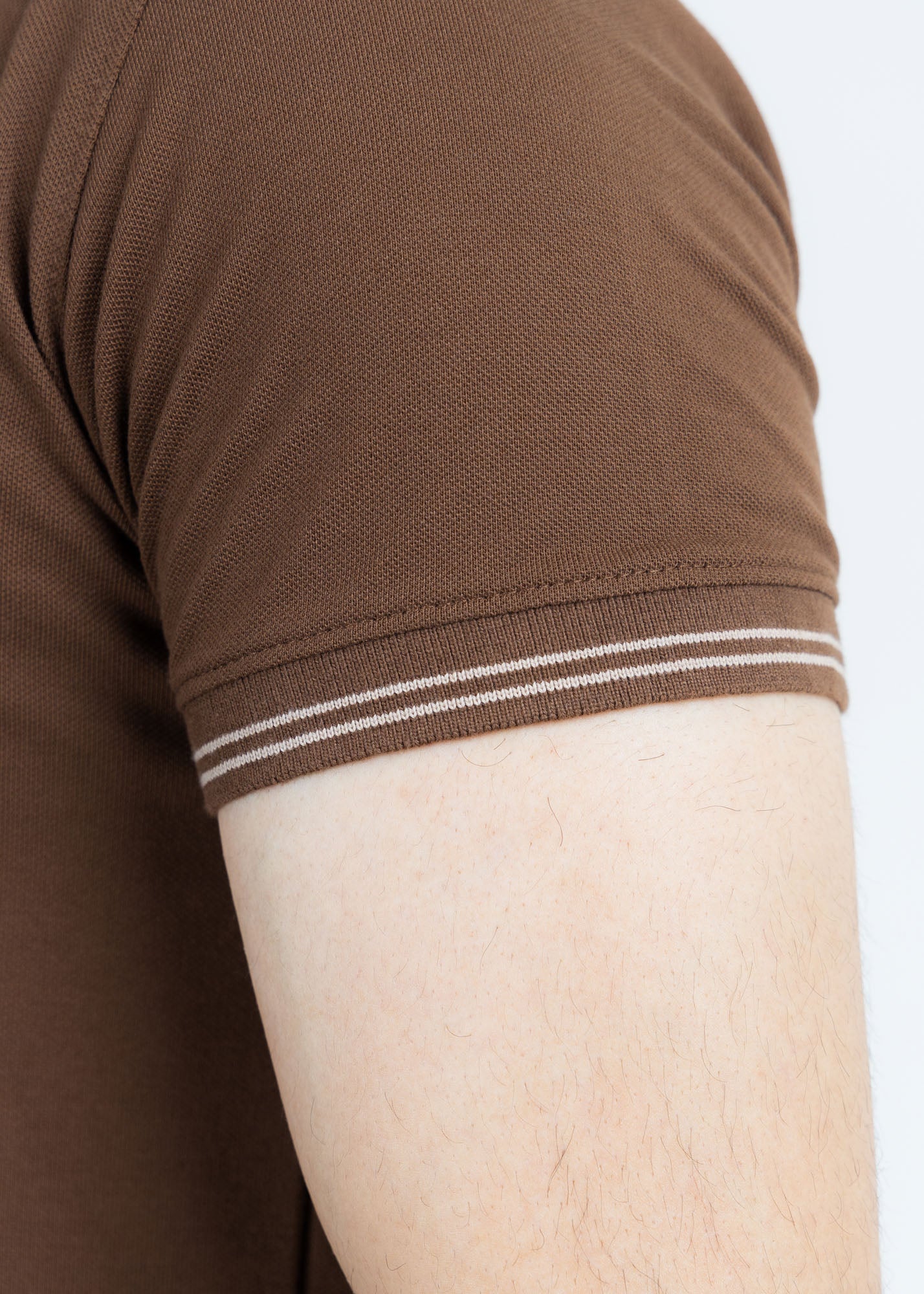 Classic Brown Pique Polo Shirt
