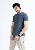 Basic Grey Lycra Jersey T-Shirt