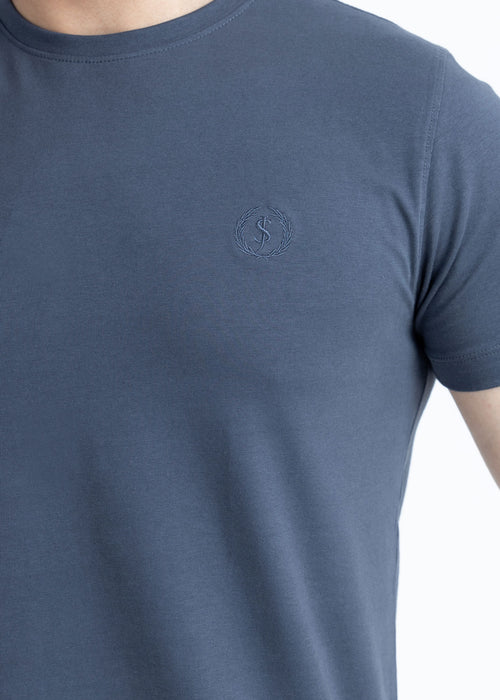 Basic Grey Lycra Jersey T-Shirt