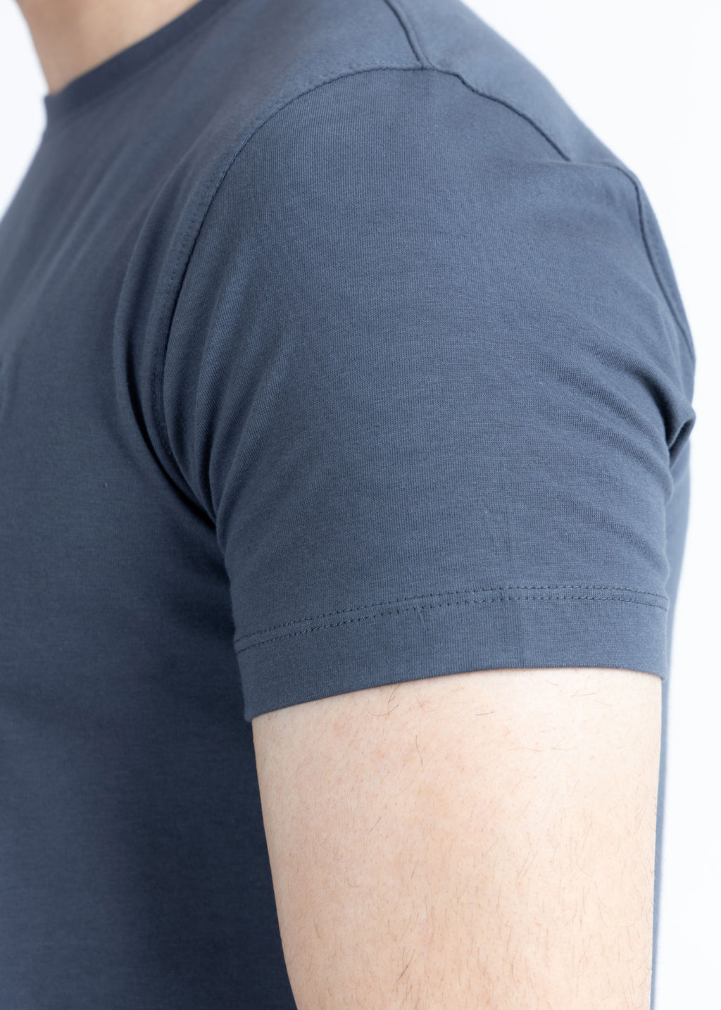 Basic Grey Lycra Jersey T-Shirt