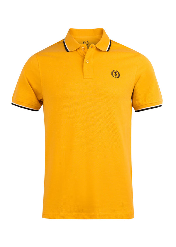 Mustard Yellow Popcorn Polo Shirt