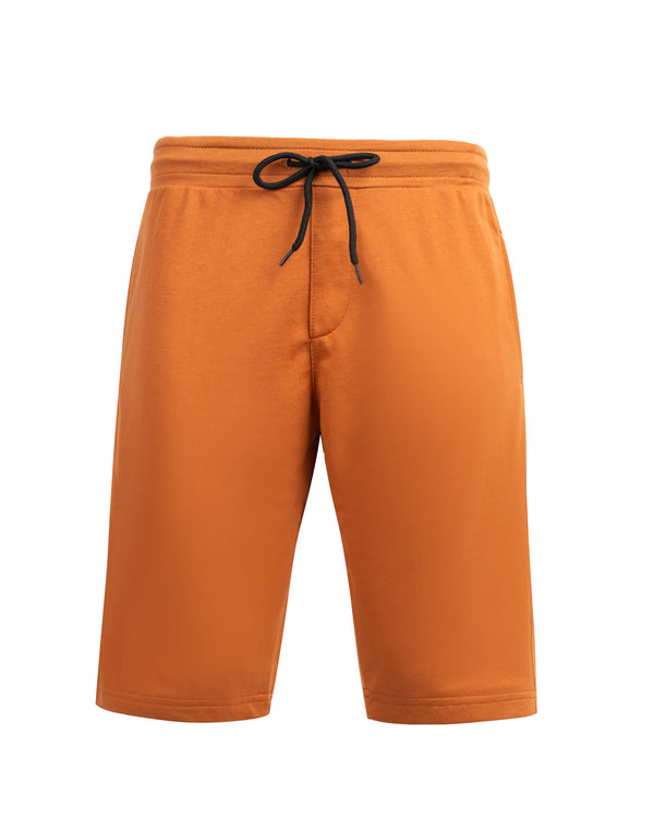 Rust Cotton Terry Shorts